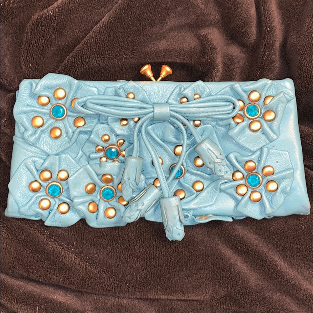 Isabella Fiore leather clutch